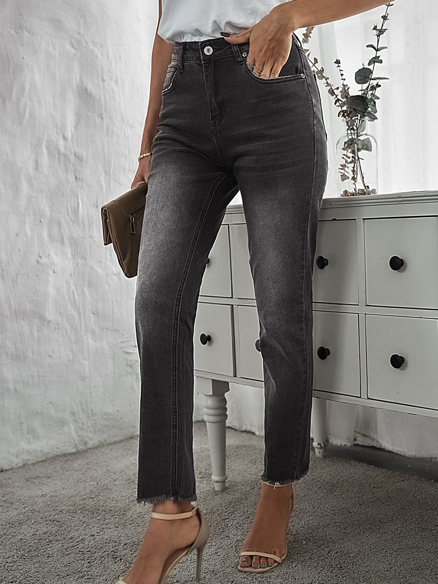 Title 5, European and American Washed Jeans for Women Co...