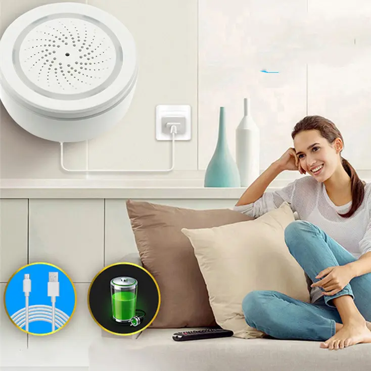 Wifi Alarm Household Wireless Smart Sound and Light