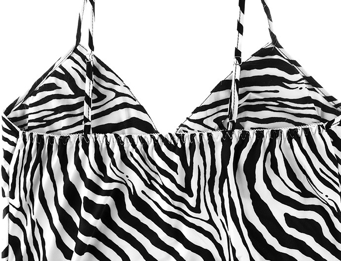 Title 7, Underwear Zebra Pattern Push Up Nightdress With...