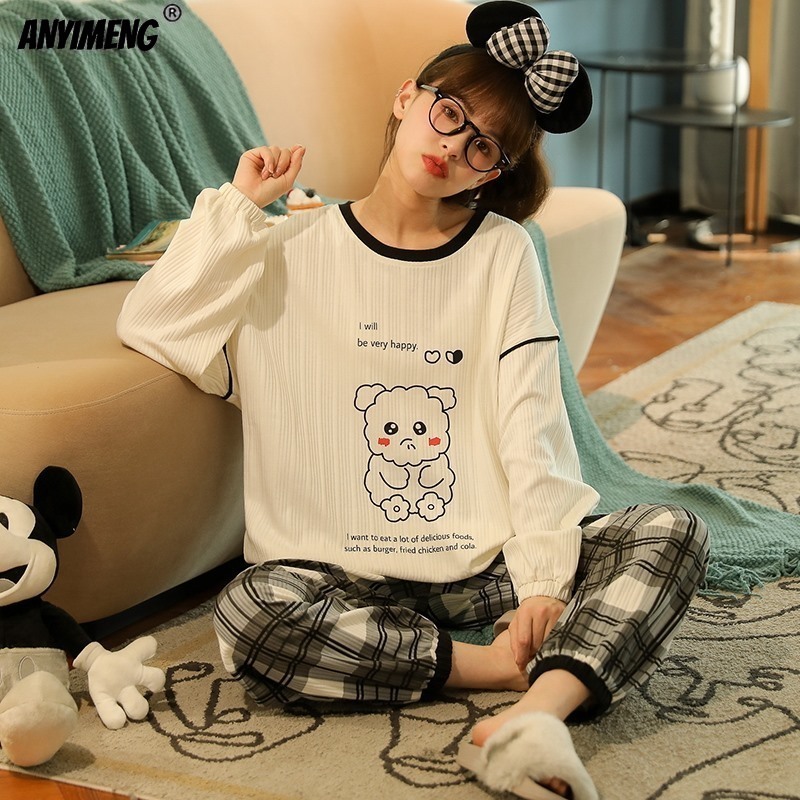 Title 9, Pajamas Women Autumn And Winter Long-sleeved Pu...