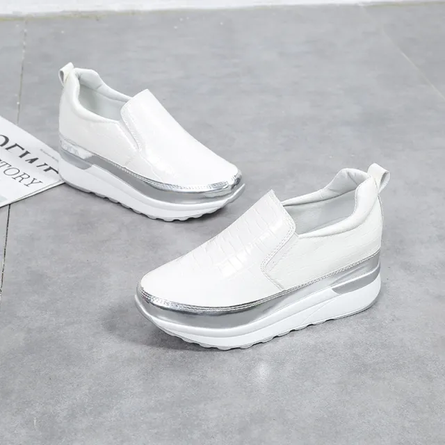 All match Loafers Women 40 Platform Lazy Shoes White - Shop at LoveMi