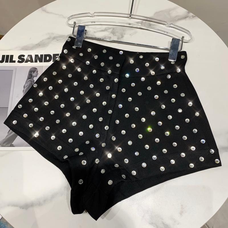 Large Grain Glass Rhinestone Hot Diamond Shorts Female - Image 2