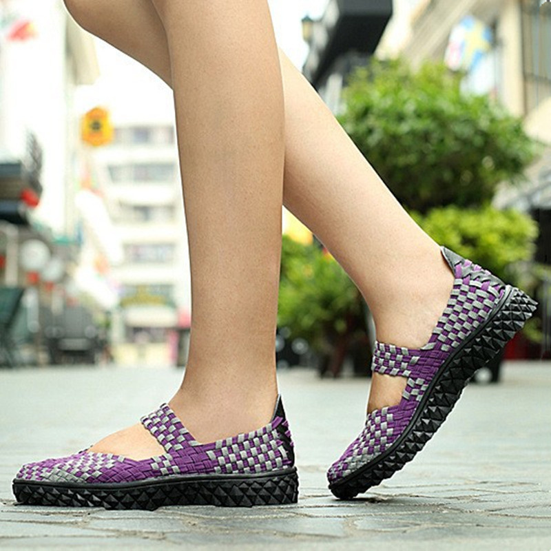 Women's Fashionable Casual And Versatile Hand-woven Shoes