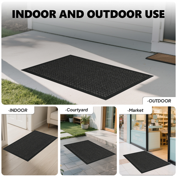 1PC Polypropylene Small Grid Composite Rubber Mat, Gray, 60x90x0.7cm, Kitchen & Home Anti-Fatigue Floor… image 15