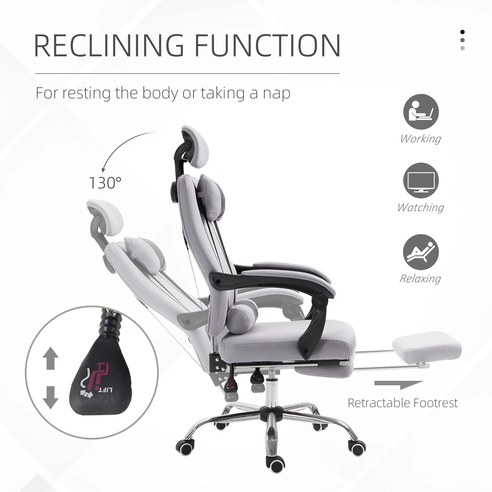 Ergonomic High Back Office Chair, picture 4 of 5
