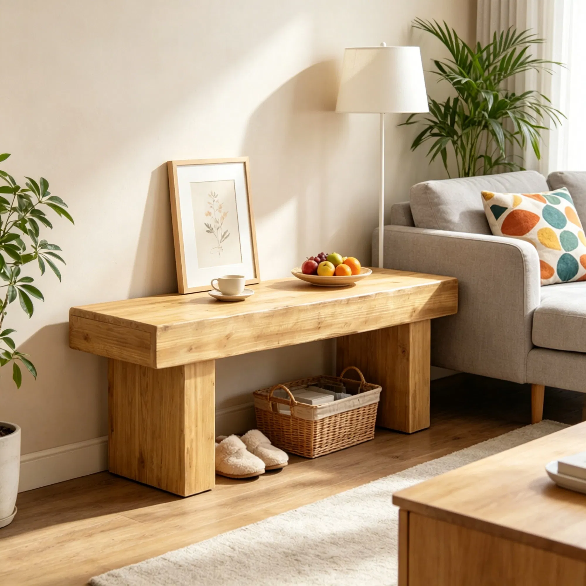 Fir Wood Bench, picture 2 of 5