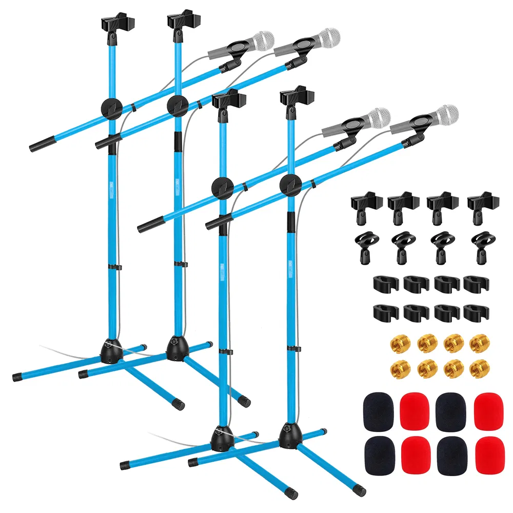 5Core Tripod 4Pcs Mic Stand Adjustable 76" Heavy Duty Floor Microphone Boom Arm image 18