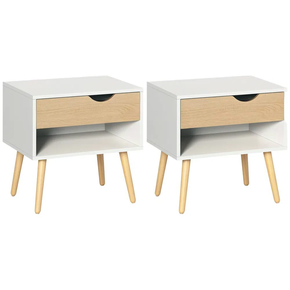 Bedside Table with Drawer and Shelf, picture 5 of 5