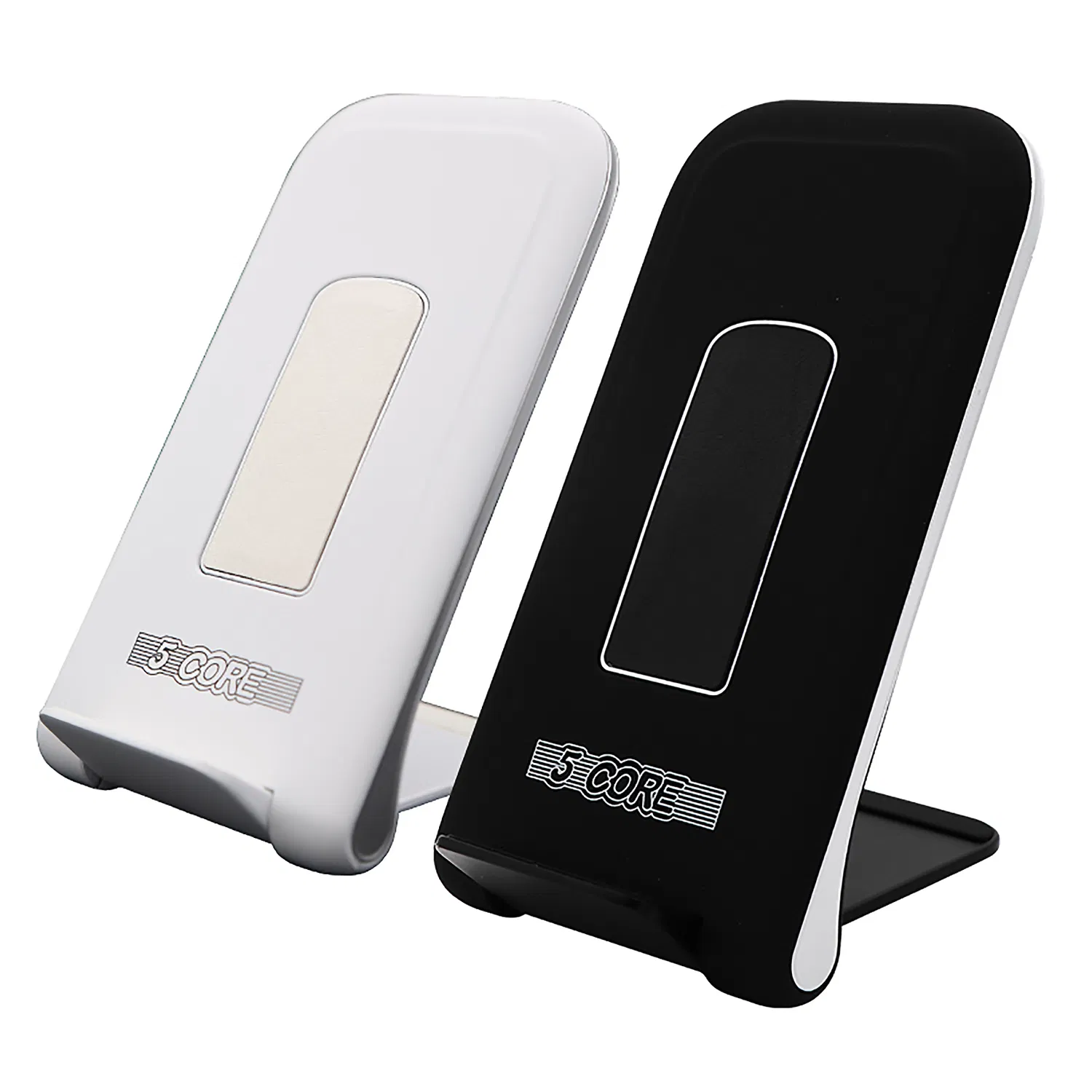 5 Core Wireless Charging Pad 15W Qi-Certified Max Fast Wire Less Phone Charger Glass Top Slim USB-C