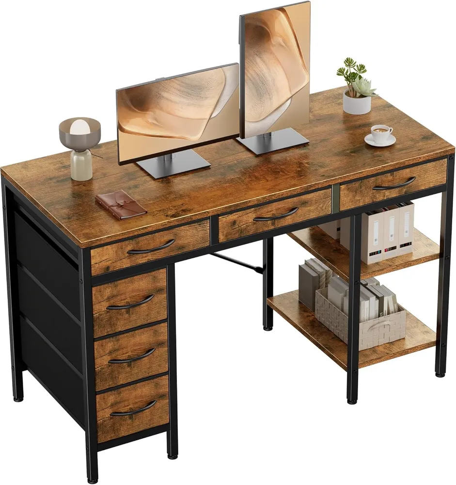 Computer Desk with Drawers, picture 6 of 8