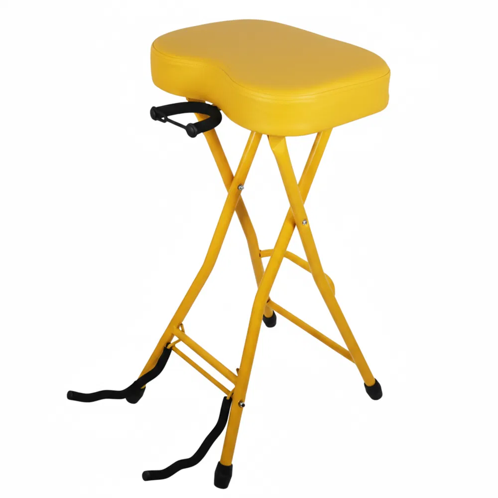 5Core Guitar Stool 3.15" Padded Chair Foldable Heavy Duty Music Seat Built in Foot Rest Guitar Stand image 18