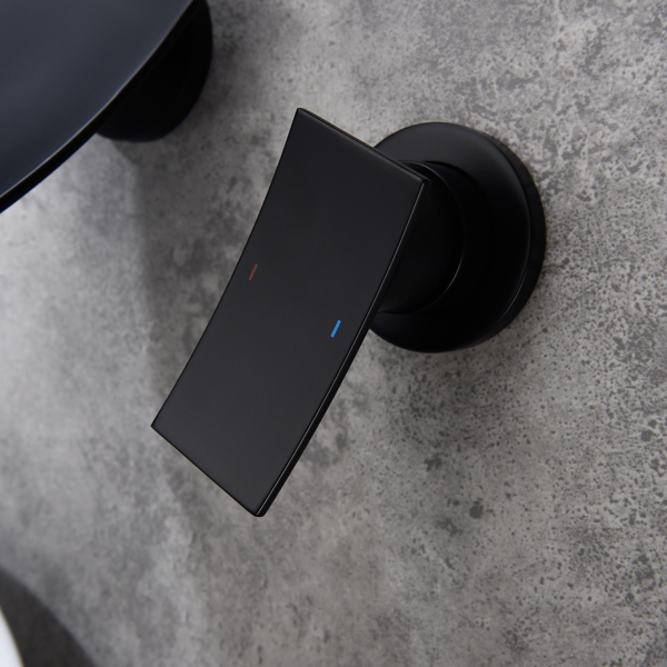 壁挂式浴室瀑布式水龙头Wall mounted bathroom waterfall faucet-14