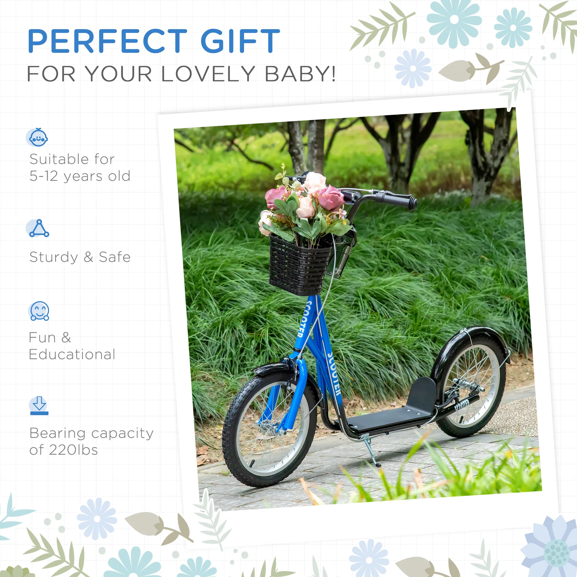 Kick Scooter with Adjustable Handlebar — photo 7