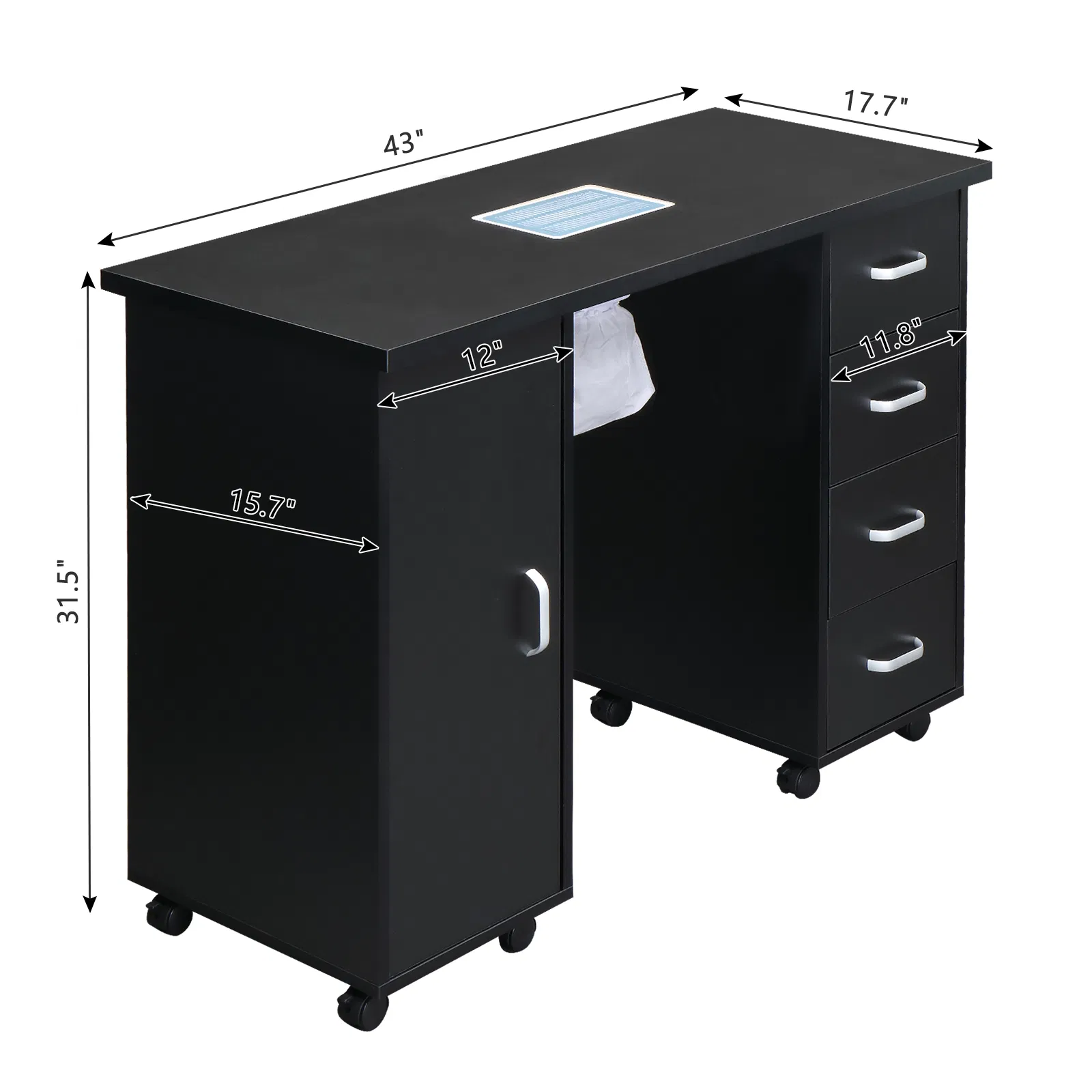 Nail Table with Drawers, picture 4 of 5