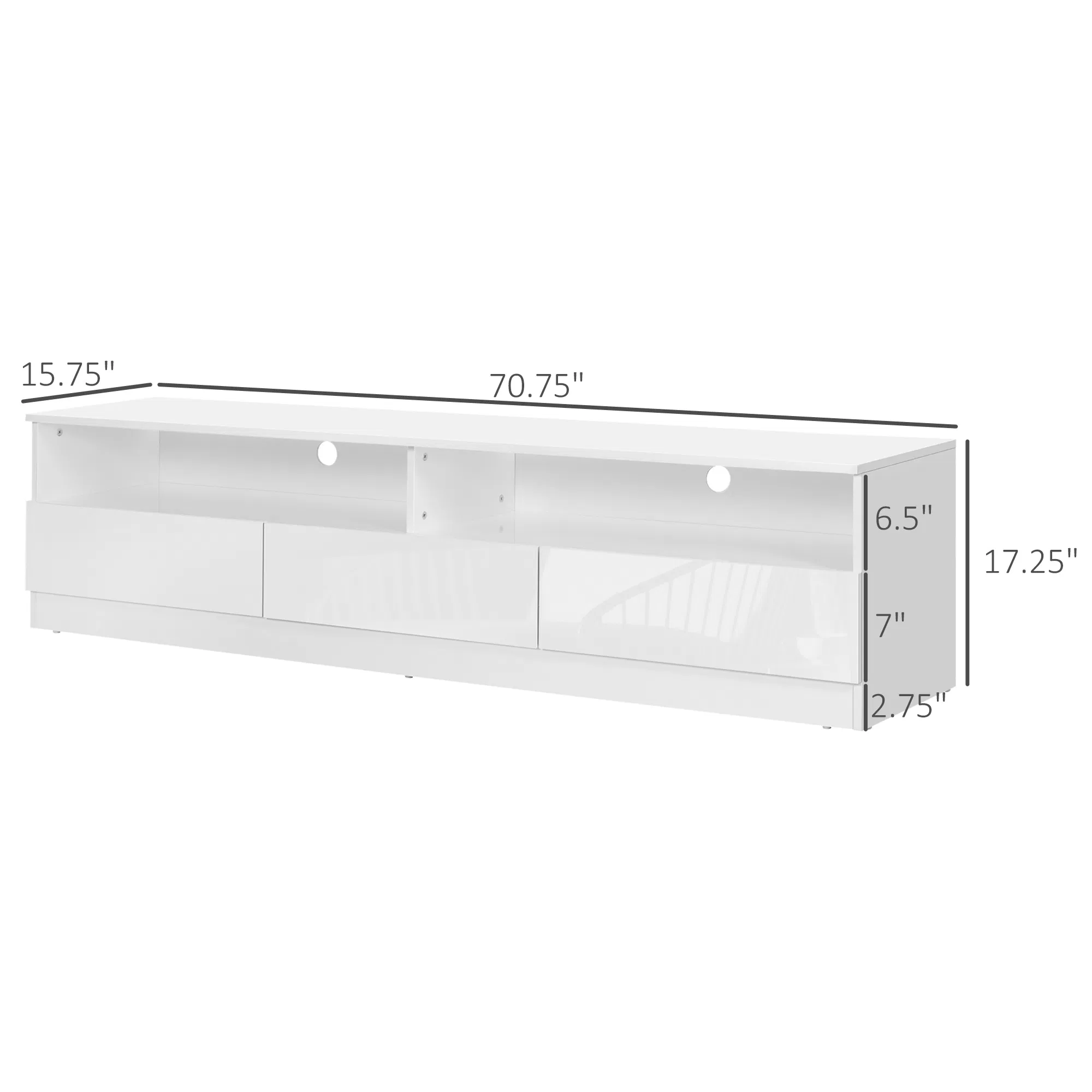 LED Lighted TV Stand, picture 2 of 5