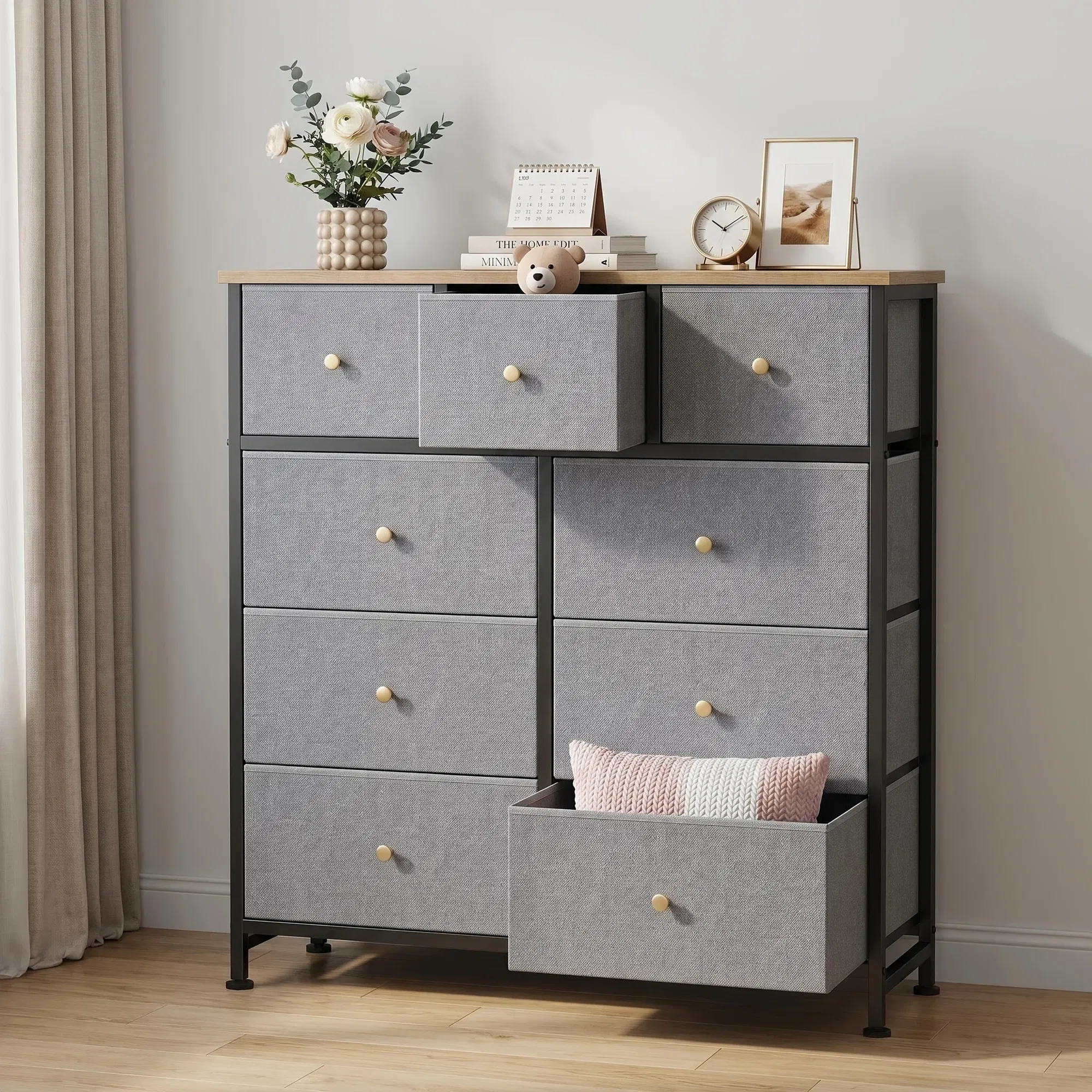 9-Drawer Fabric Dresser, picture 2 of 8