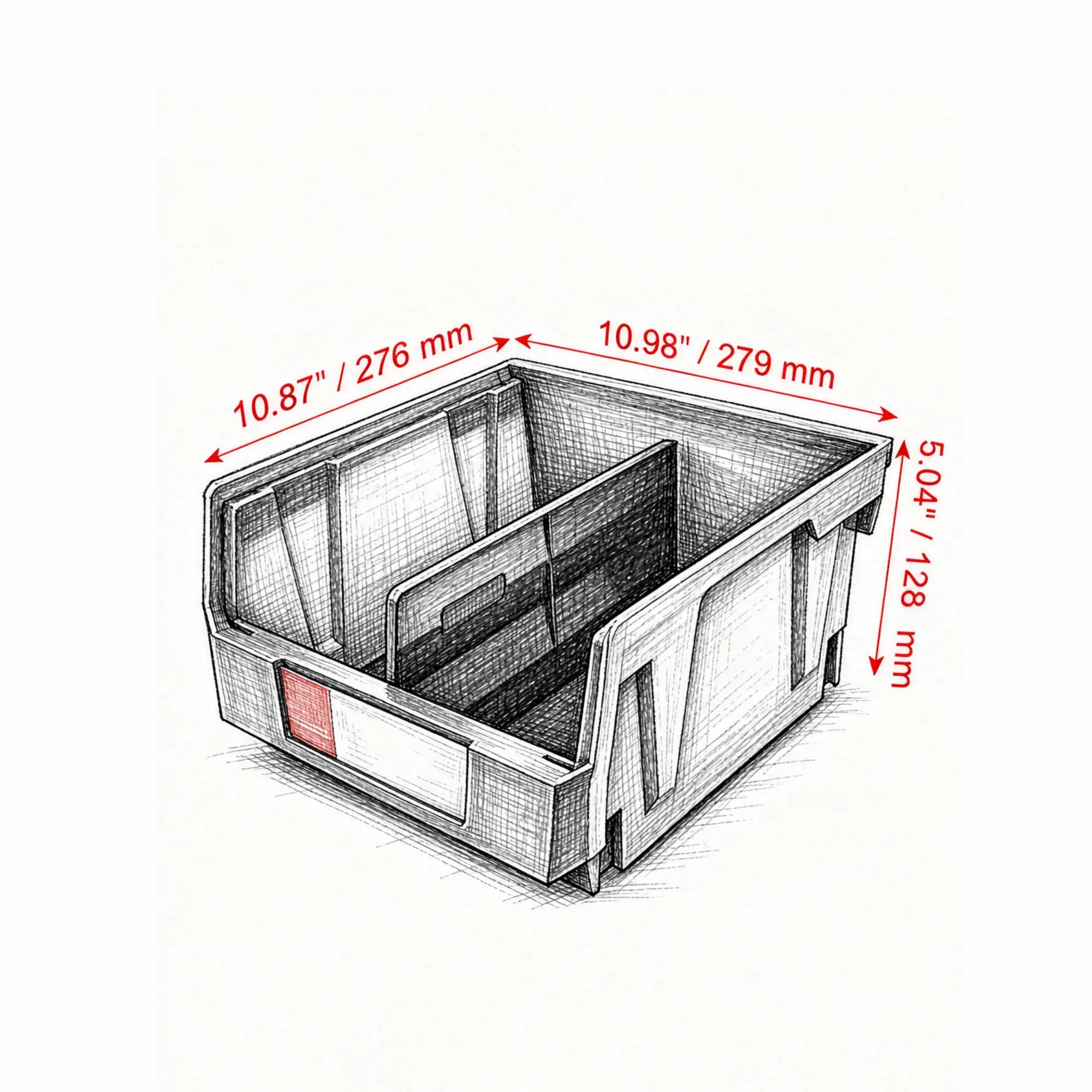 Plastic Storage Bins, picture 4 of 5