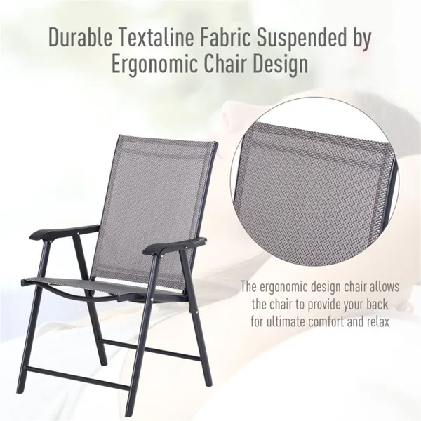 Folding Steel Mesh Chair, picture 3 of 5