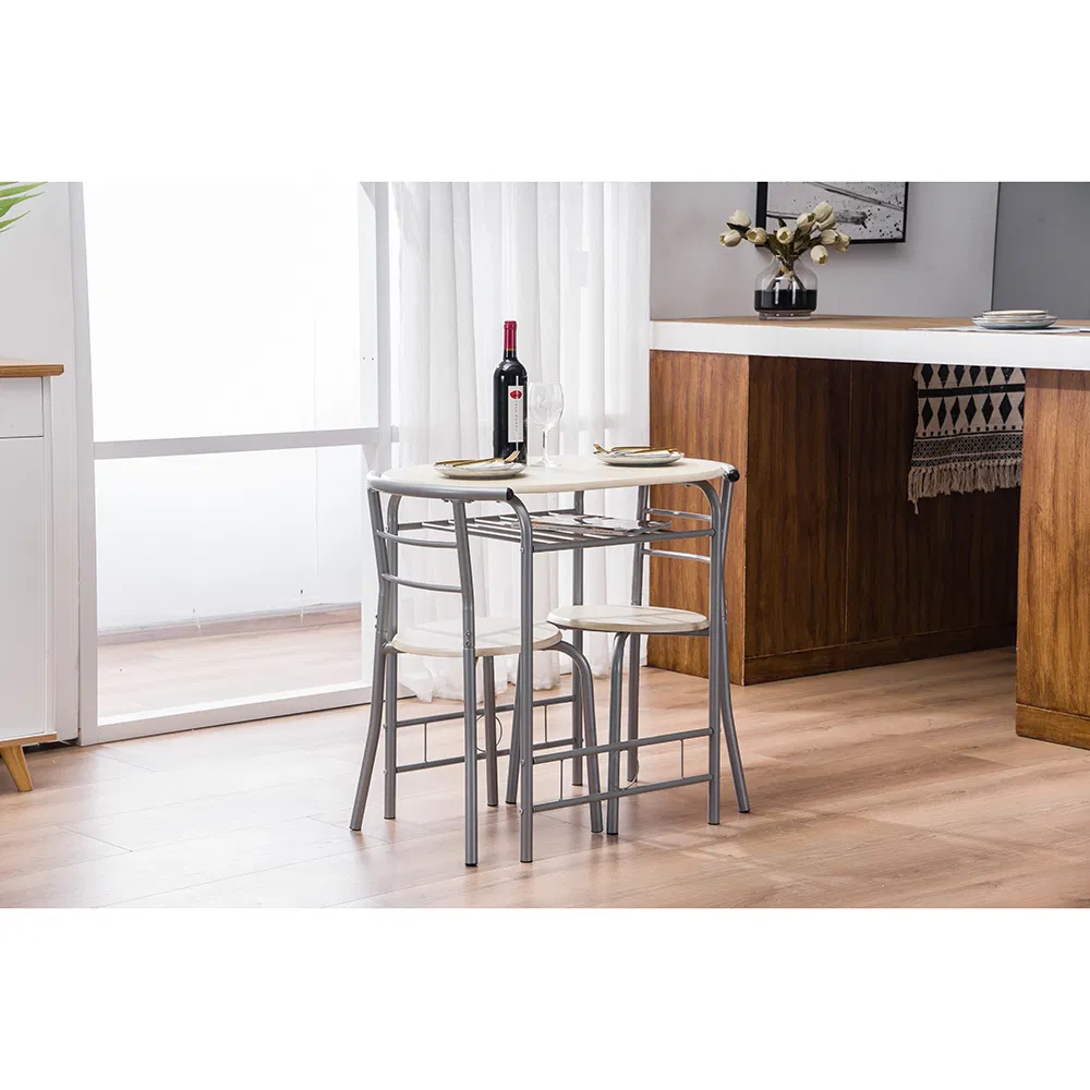 PVC Breakfast Table (One Table and Two Chairs) Natural image 16