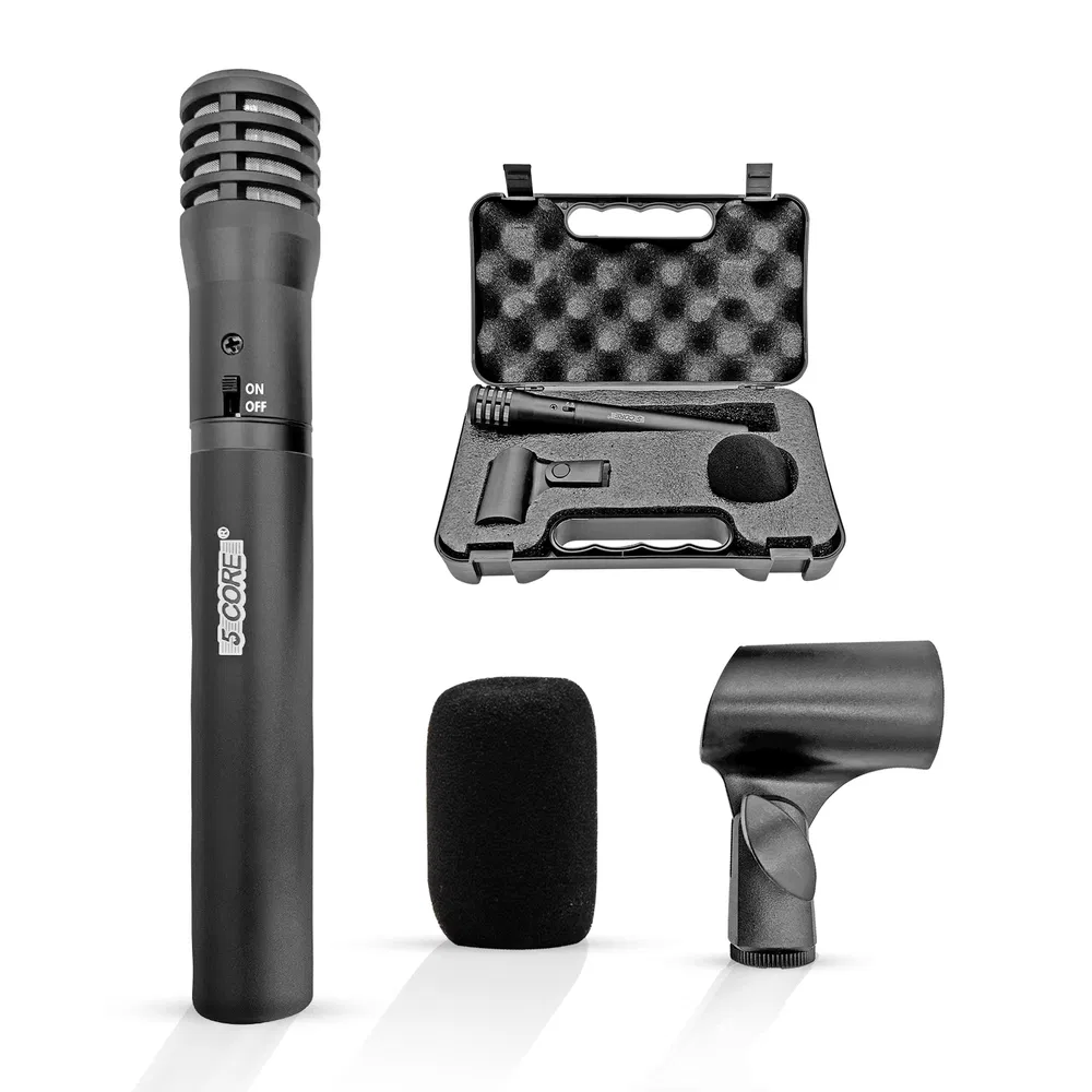 5 CORE Professional Instrument Microphone Pencil Mic Condenser Cardioid Unidirectional Stick Microfono…