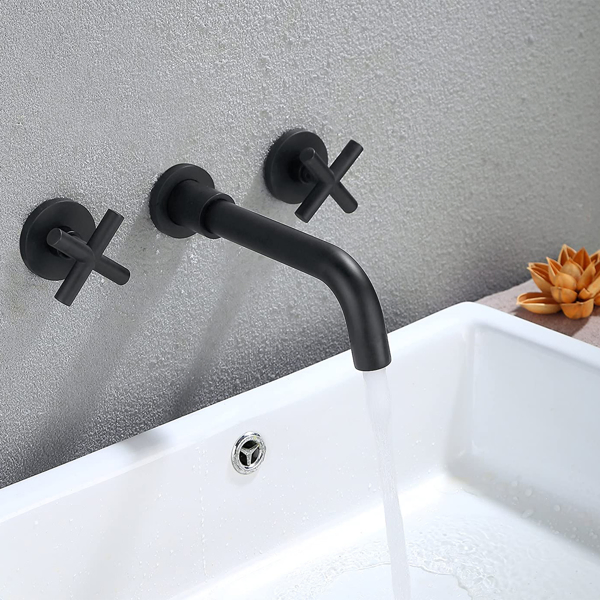 浴室水龙头壁挂式浴室水槽水龙头Bathroom Faucet Wall Mounted Bathroom Sink Faucet-Archaize-9
