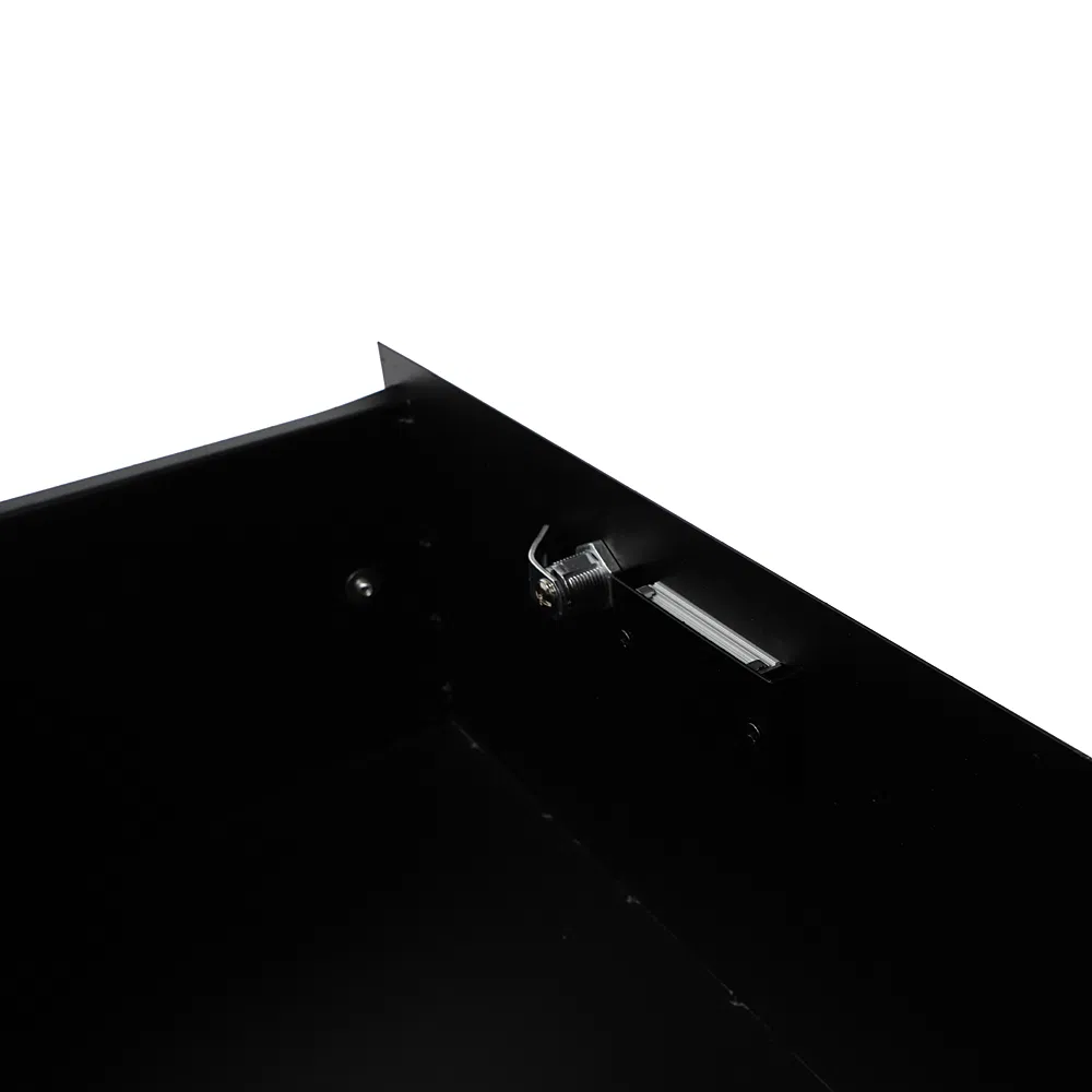 19" 4U Steel Plate DJ Drawer Equipment Cabinet with Keys Black image 6