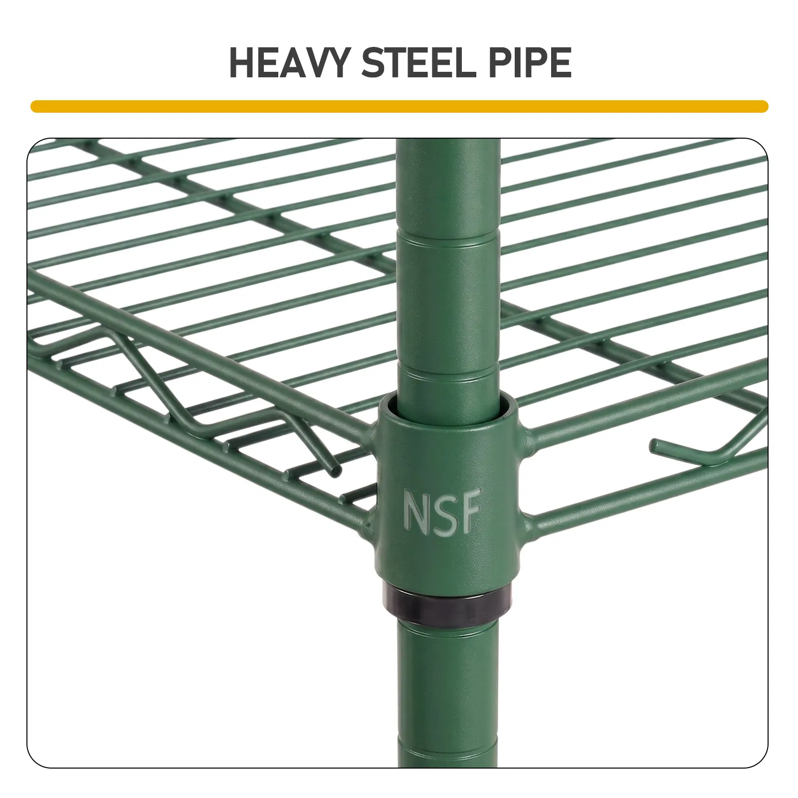 5-Layer Adjustable Display Rack Iron Household Shelf with Adjustable Feet 29.13*13.39*59.06in Forest… image 7