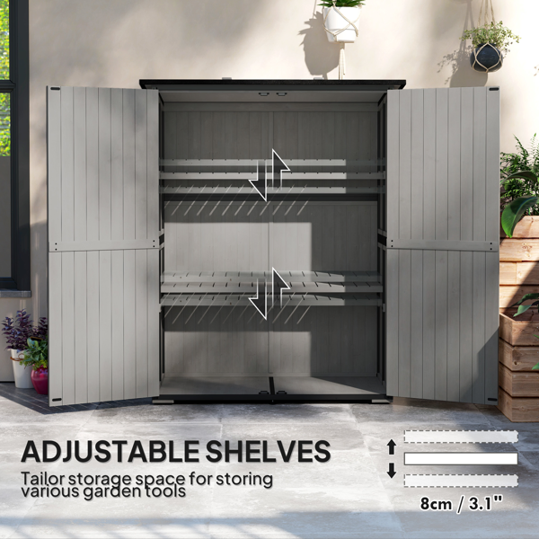 Outdoor Garden Storage Shed Tool House-13
