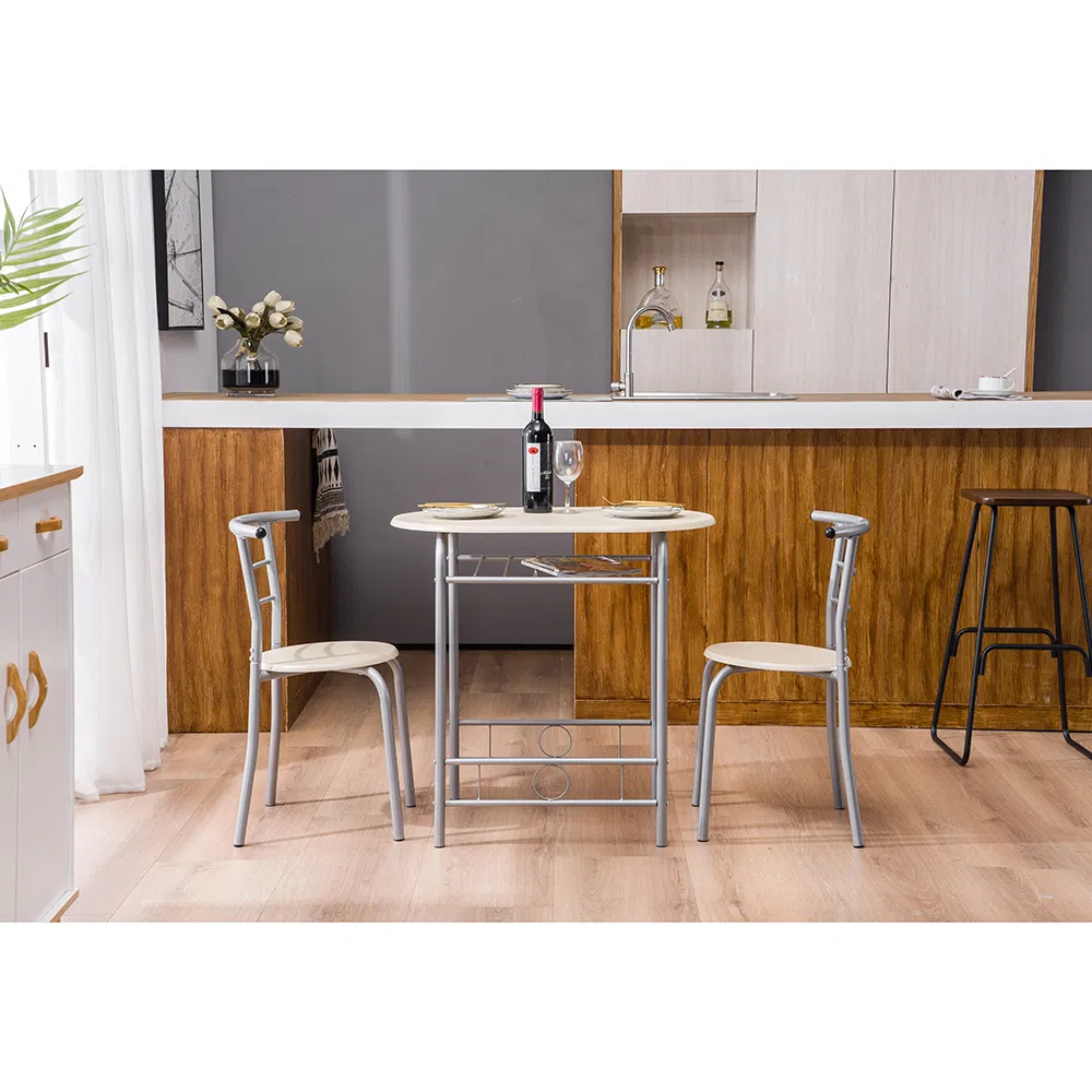PVC Breakfast Table (One Table and Two Chairs) Natural image 15