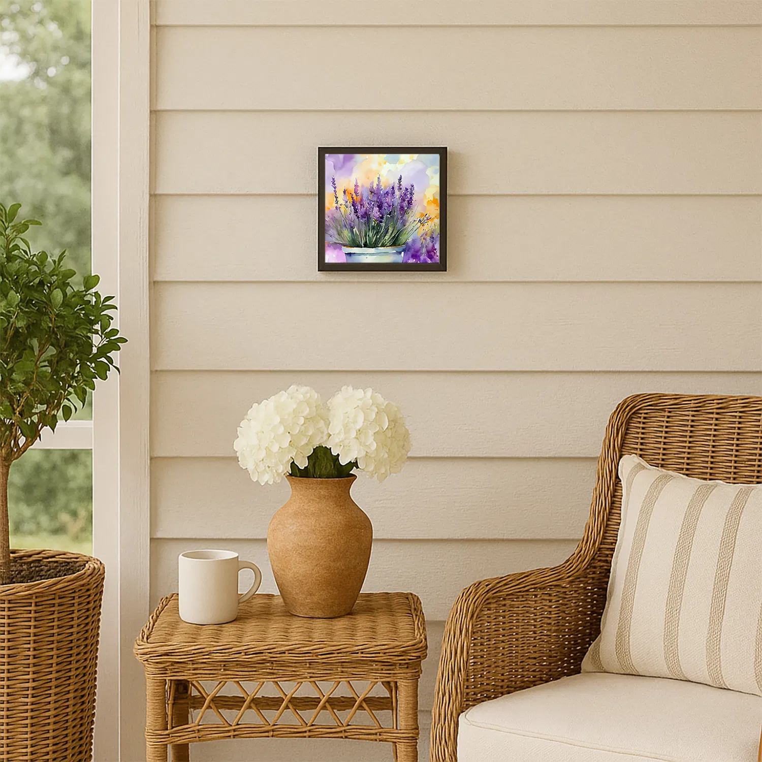 Framed Metal Print, Lavender, picture 2 of 3