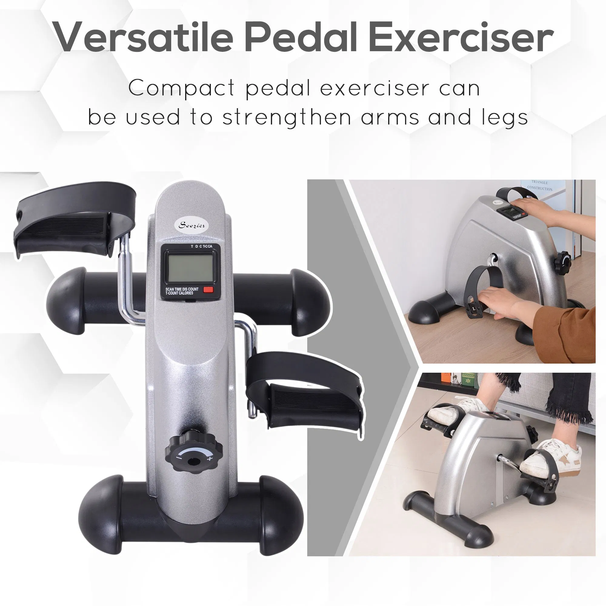 Portable Mini Pedal Exercise Bike Indoor Cycle Fitness Arm Leg — photo 7