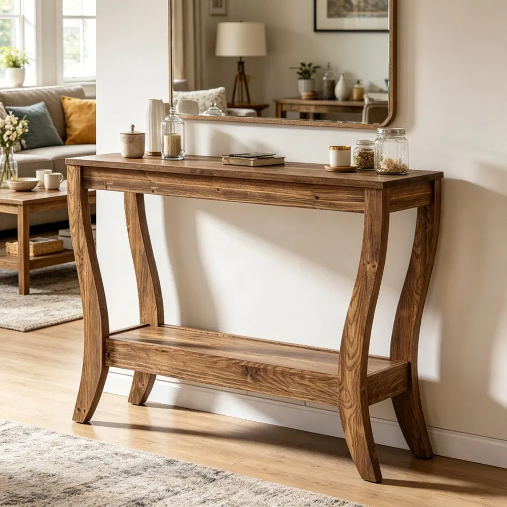 Wood Console Table, picture 5 of 5