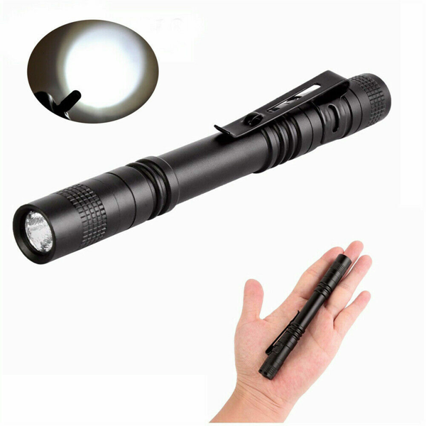 2 PCS Portable Mini LED Flashlight Camping Hiking Handheld Flashlight Pen Work light-14