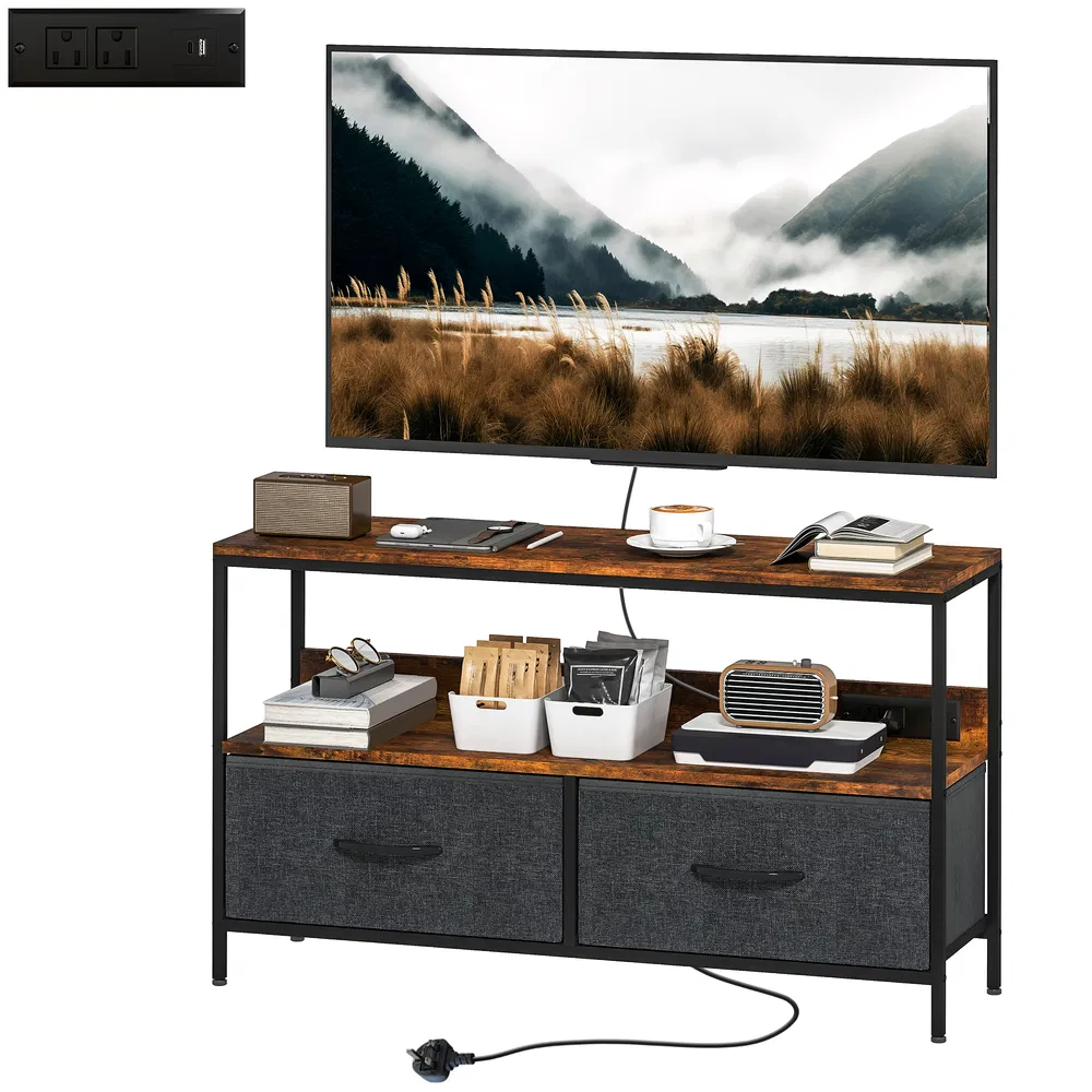 TV Stand with Charging Station, picture 5 of 5