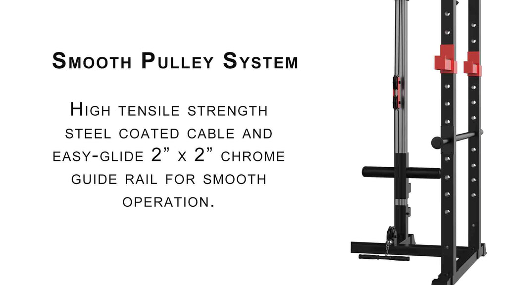 power rack with pulley system