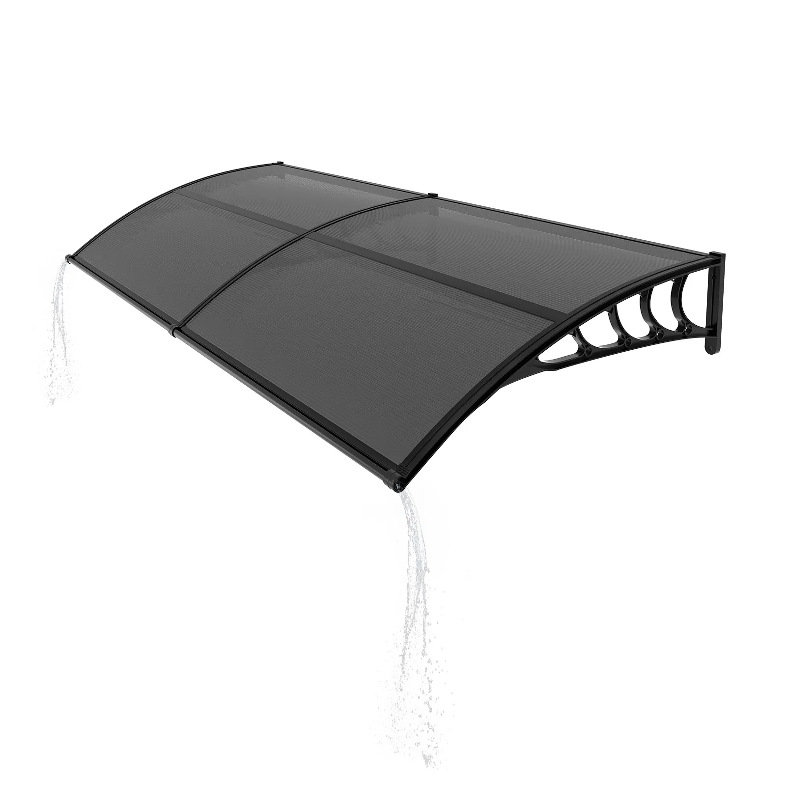 Awning for Door Entrance with Drainage Sink, 40x80 Inch Window Canopy Exterior, UV Rain Snow Protection… image 3