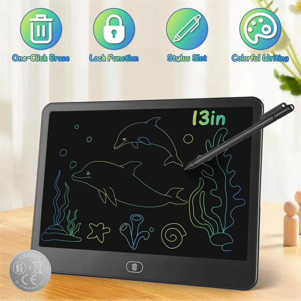 LCD Writing Tablet for Kids, Reusable Doodle Board image 19