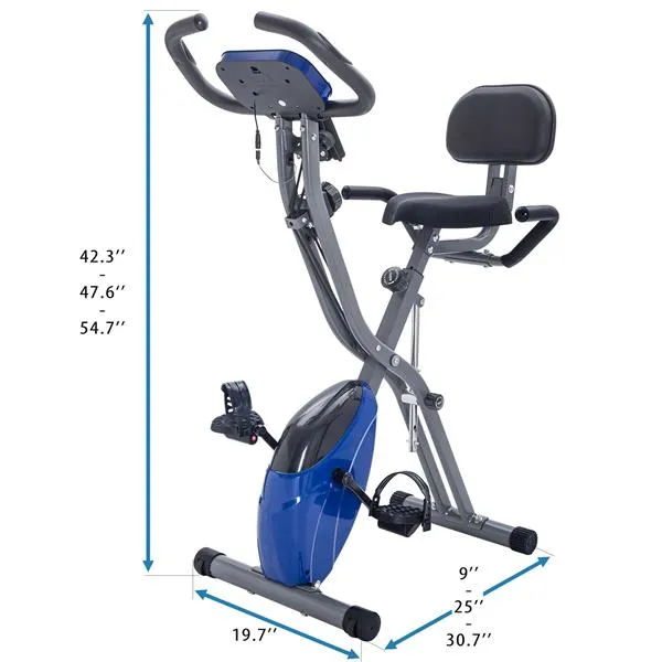 Folding Exercise Bike — Fitness Upright and Recumbent X-bike — photo 7