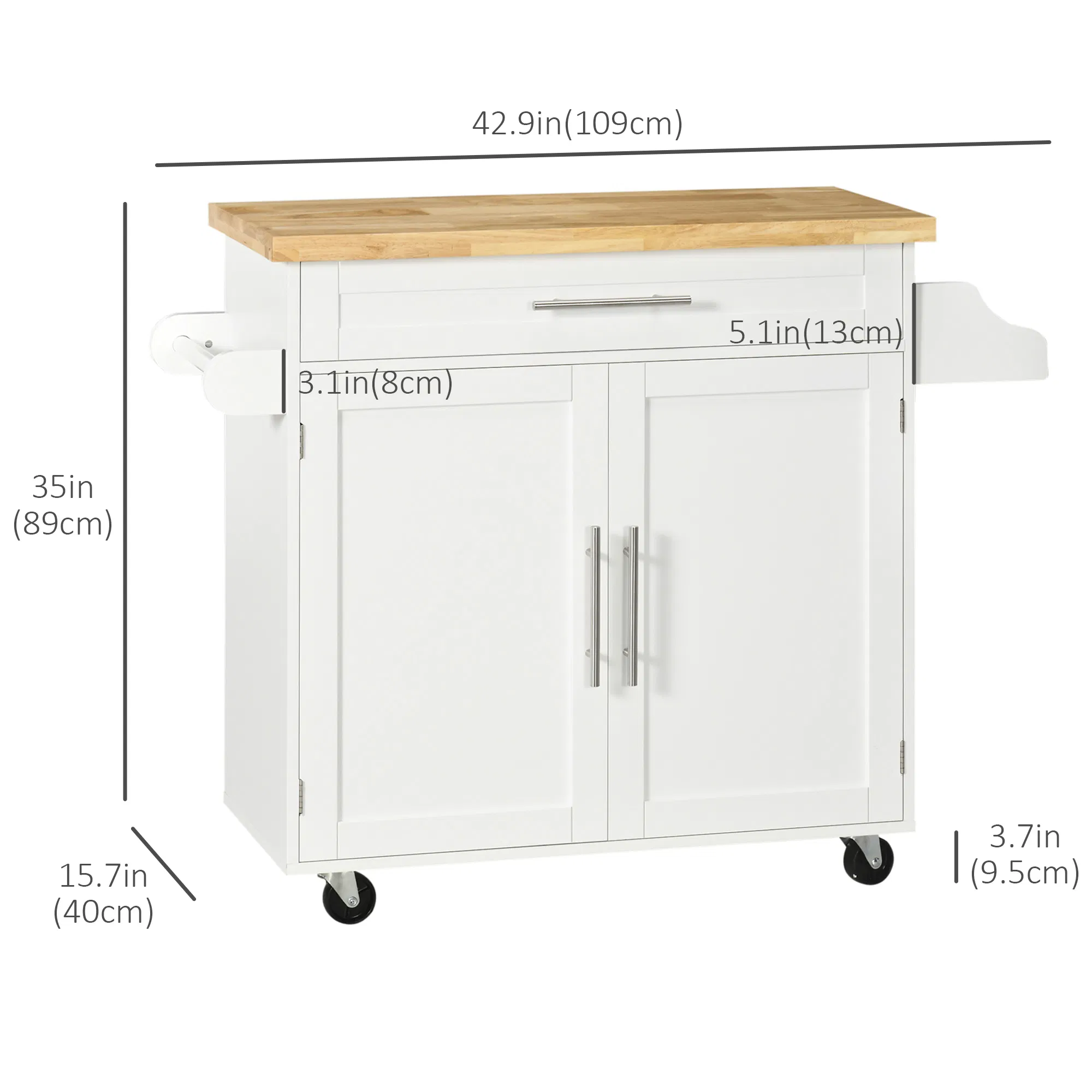 Rolling Kitchen Island Cart, picture 2 of 5