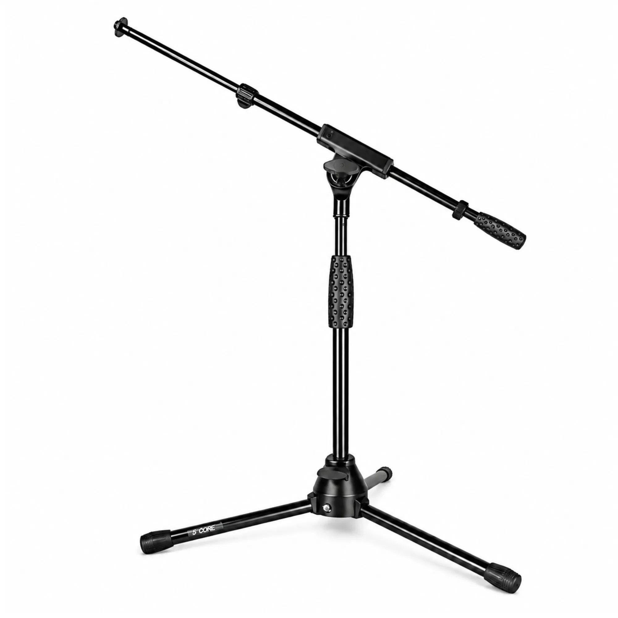 5 Core Mic Stand Floor Adjustable Short Tripod Microphone Stands w Telescoping Boom Arm