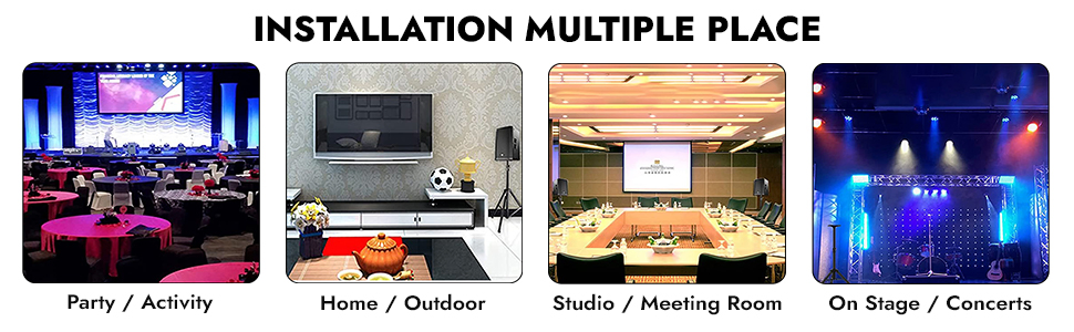 5 Core Speaker Stand Tripod Floor Heavy Duty Adjustable Up to 72 Inch DJ Studio Monitor Stands Pole Mount image 20