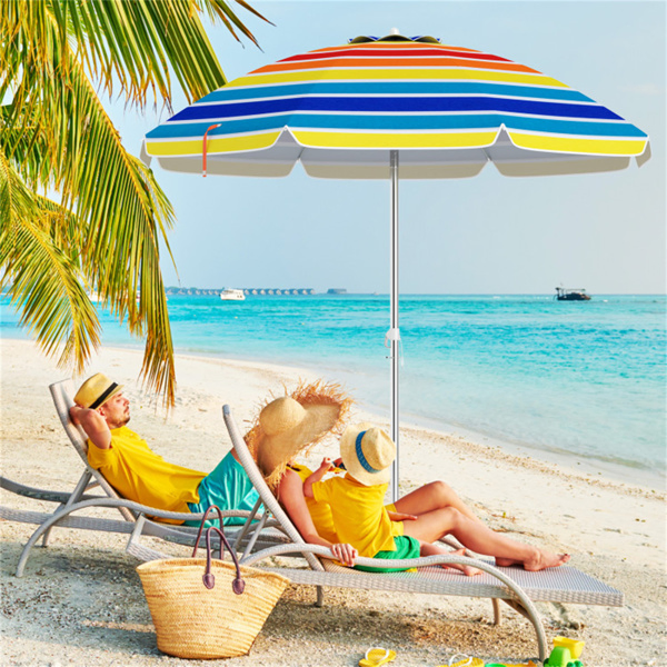 6.5 Feet Beach Umbrella - Multicolor-20