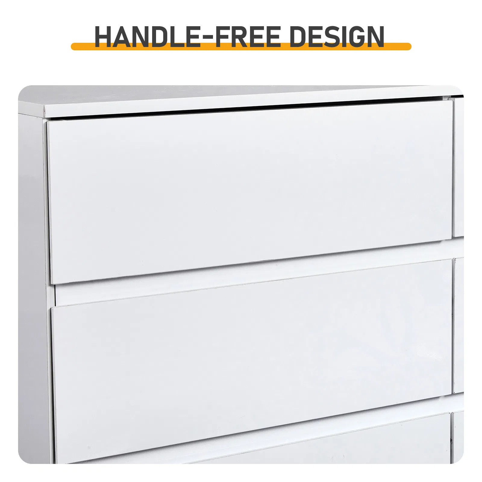 Handle-Free 6-Drawer Storage Cabinet Chest of Drawers with USB-Powered RGB LED Strip 47.24*15.75*27.56in… image 7