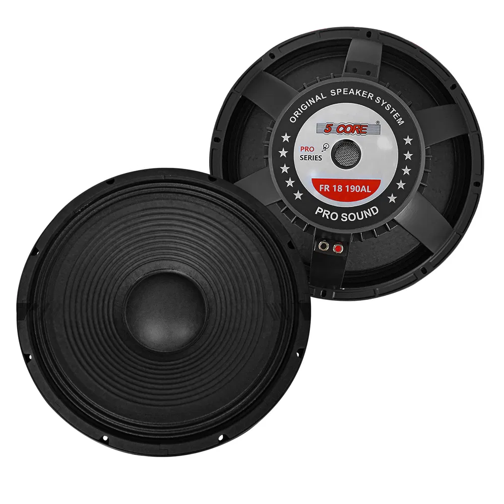 5Core 18 Inch Subwoofer Speaker 1200W Max 8Ohm Full Range Replacement DJ Sub Woofer
