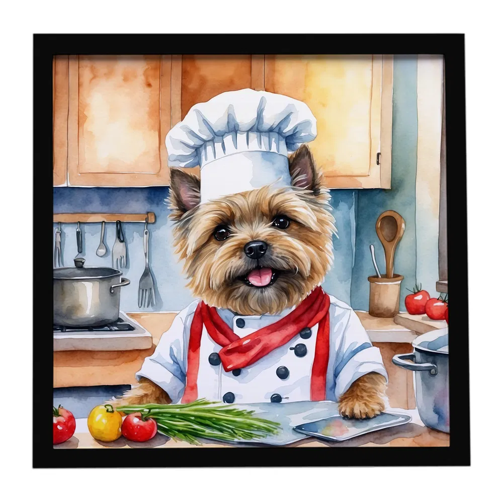 Framed Metal Print, Cairn Terrier Chef, picture 3 of 3