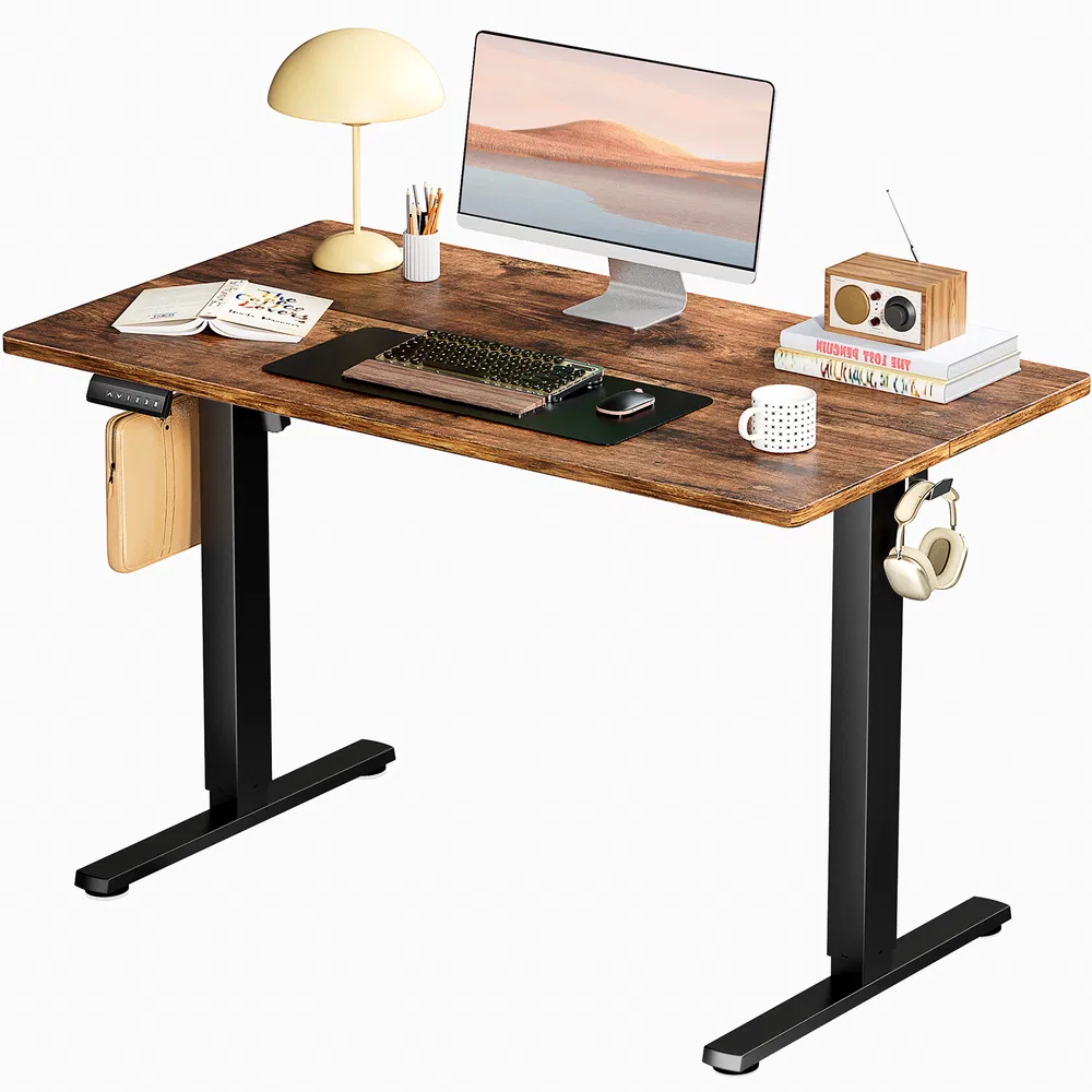 Ergonomic Height Adjustable Table with T-Shaped Metal Bracket Modern Computer Workstations,40'' x 24"in image 7