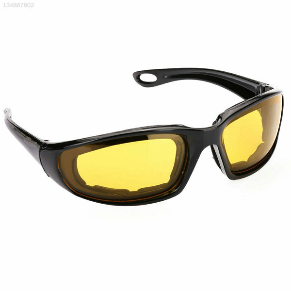 3 pairs  Motorcycle Sports Biker Riding Glasses Wind Resistant Eye Protection Women Men Sports Goggles Cycling Glasses Sunglasses Gray/Clear/Yellow-15
