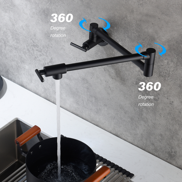 折叠龙头Folding faucet Pot Filler Faucet Wall Mount-13