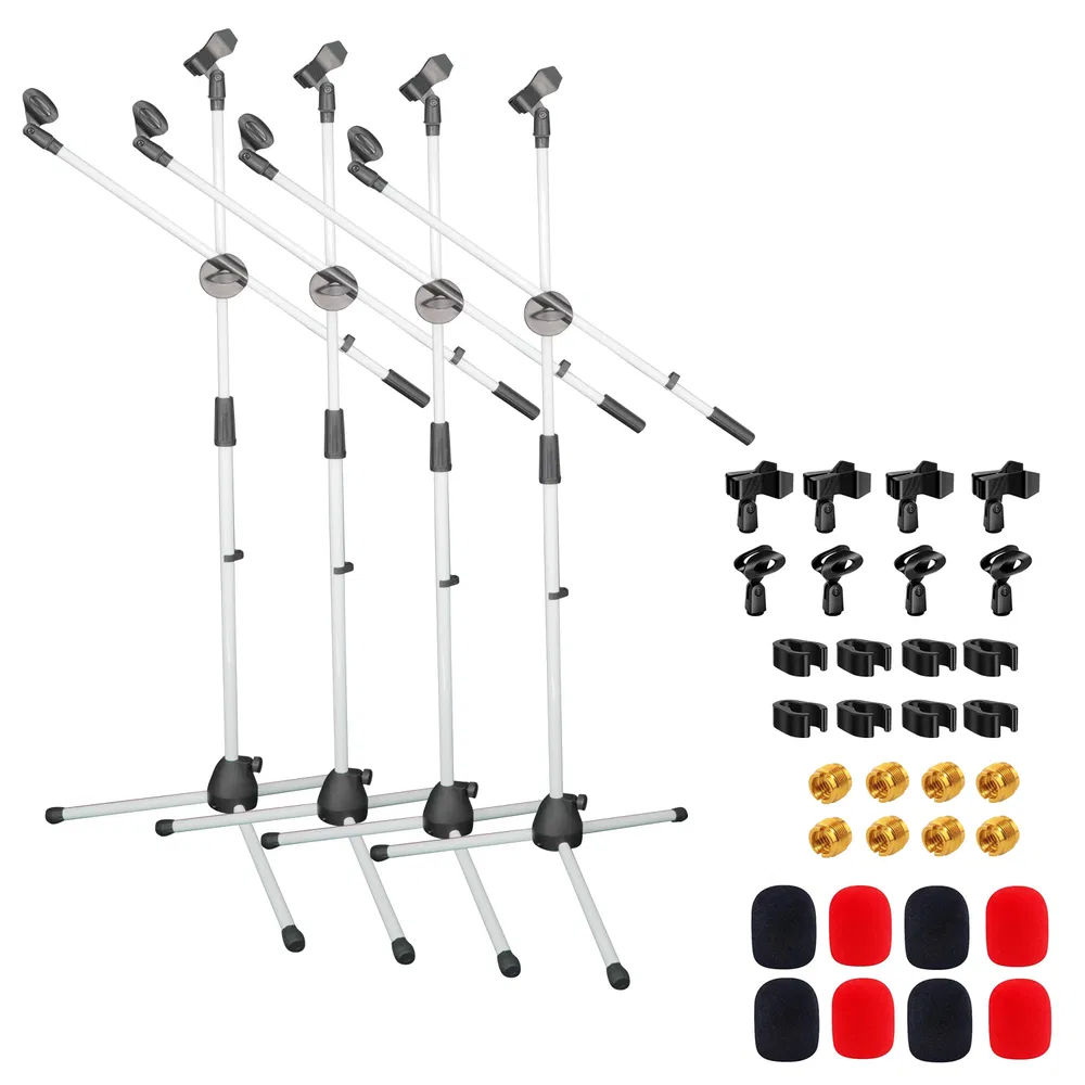 5Core Tripod 4Pcs Mic Stand Adjustable 76" Heavy Duty Floor Microphone Boom Arm image 19