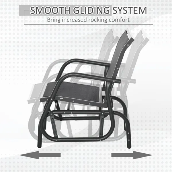 Mesh Outdoor Glider Chair, picture 4 of 5